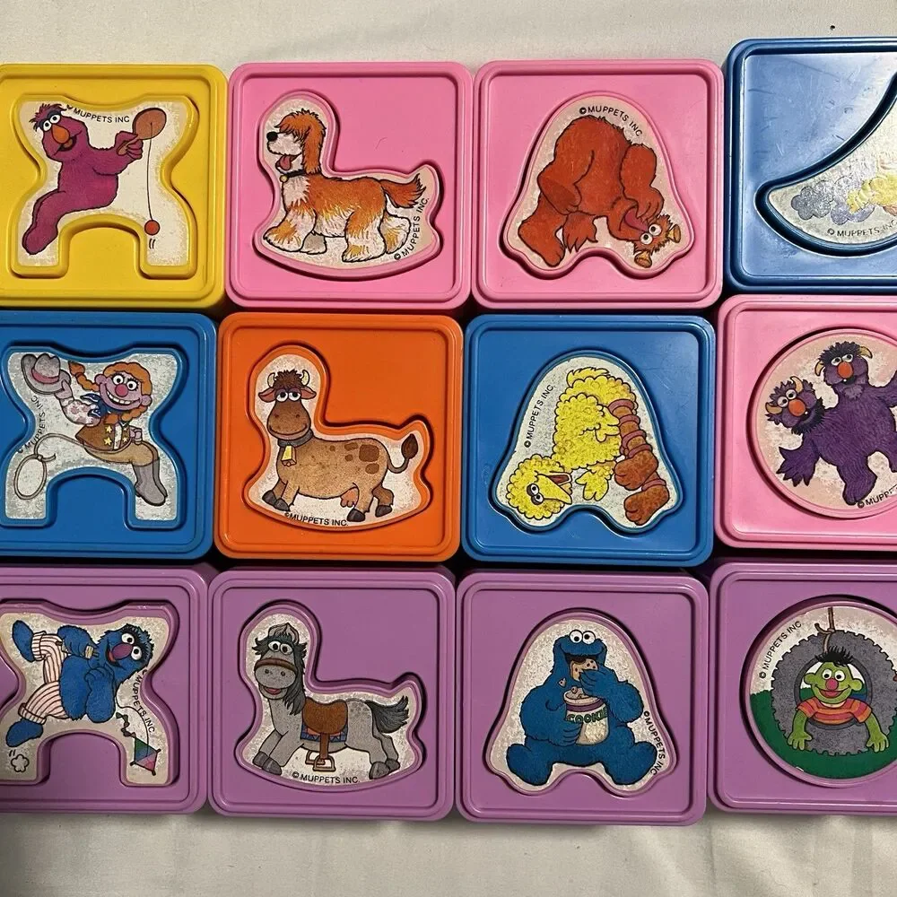 Playskool Match Ups Sesame Street Matching Puzzle Cubes (36‎ Pieces)